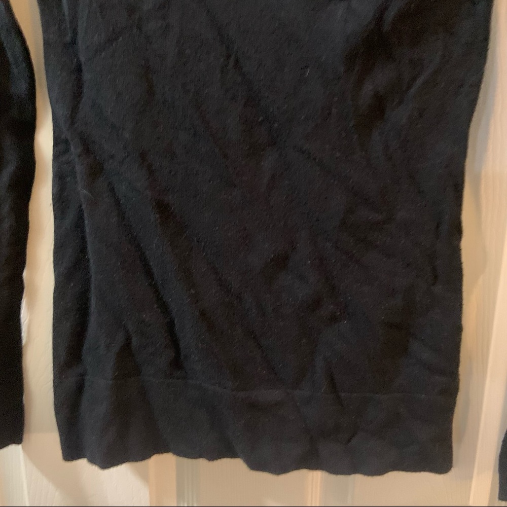 BCBGMaxazria Black BCBG Rhinestone Lightweight Sweater M - Picture 5 of 9